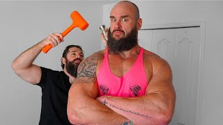 WWE Superstar BRAUN STROWMAN gets MONSTER HAMMER Adjustment [upl. by Narf993]