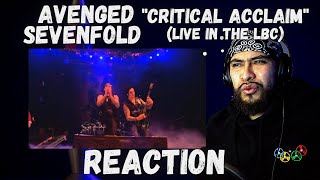 Avenged Sevenfold  Critical Acclaim Live In The LBC REACTION [upl. by Florio]