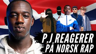 PJ REAGERER PÅ NORSK RAP  YLTV [upl. by Ahseekat523]