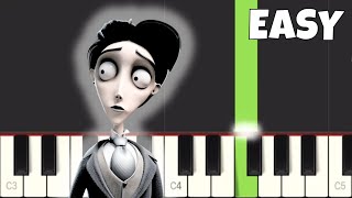 Corpse Bride Victors Piano Solo  EASY Piano Tutorial [upl. by Nylleoj926]