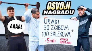 Uradi 50 zgibova i 100 sklekova i osvoji nagradu U KNEZU [upl. by Brenk]