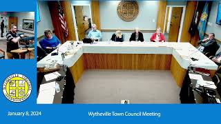 Wytheville Town Council  January 8 2024 [upl. by Derrik447]