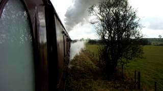 CHURNET VALLEY RAILWAY Steam Trains Video 3  S160 6046 on steep Cauldon Lowe Line Staffordshire [upl. by Anetsirhc209]