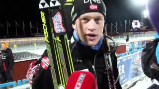 Tarjei Boe interview after individul race 30112011 [upl. by Aelanna]