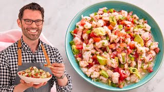 Easy Shrimp Ceviche Recipe [upl. by Nosiddam749]