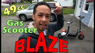 BLAZE 49cc Gas Scooter Part 2  The Ride quotEpisode 2quot [upl. by Grogan]