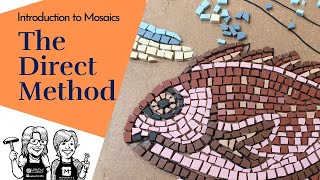 Beginner Mosaic Art Project Introduction to the Direct Method using Unglazed Porcelain [upl. by Potts157]