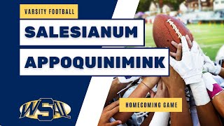 Salesianum vs Appoquinimink HS Boys Varsity Football [upl. by Annaynek129]