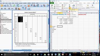 Calculate Composite Reliability CR and Average Variance Extracted AVE using SPSS and Excel [upl. by Aitnecserc671]