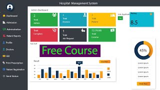 hospital management system php project complete tutorial [upl. by Leahey]