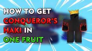 HOW TO GET CONQUERORS HAKI IN ONE FRUIT SIMULATOR [upl. by Malena]