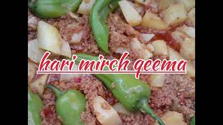 Hari mirch qeems How to make hari mirch qeema [upl. by Conlon]