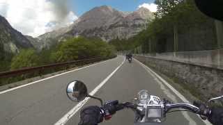 Anfahrt rauf zum Stilfser Joch Teil 1 mit BMW R1200C  GoPro Hero 3 Black Edition [upl. by Kitchen]