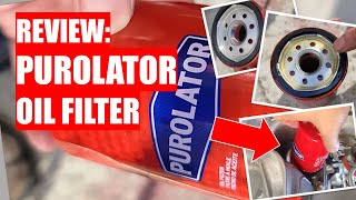 REVIEW Purolator Oil Filter [upl. by Melodee]