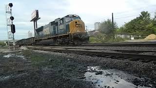 CSX 4755 Leads Mixed Freight  9162024 [upl. by Judas]