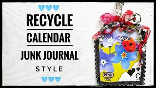 Recycling Calendar  Junk Journal Style [upl. by Johnny51]