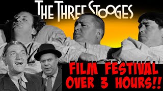 The THREE STOOGES Film Festival  Over 3 HOURS Full Episodes [upl. by Grani]