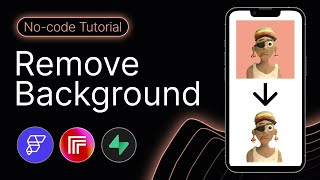 Build a Simple NoCode AI Remove Background App w FlutterFlow Supabase and Replicate [upl. by Hailat]