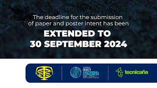 Extended Deadline for Submission of Papers and Posters  ISSCT Centennial Congress 2025 [upl. by Latsirc]