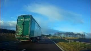 Winter Road Trip Drive West On A9 Route With Music From Perthshire To Visit Stirlingshire Scotland [upl. by Arley270]