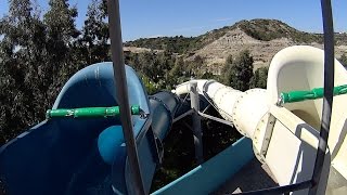 Dangerous Twist Water Slide at WaterPark Faliraki [upl. by Norda]