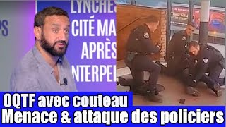 Un OQTF menace des policier avec un couteau 😱 un fou poignarde un chien et son maître 😡 TPMP react [upl. by Aihtnamas335]