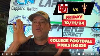 College Football Picks today 101124 Utah vs Arizona State [upl. by Izogn508]