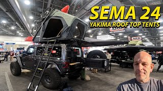 Yakima Roof top tents and MOD storage Sema 2024 [upl. by Jeralee22]