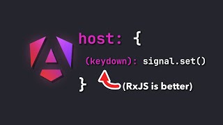 Why Im still using RxJS not signals for host binding in Angular [upl. by Eseilenna920]