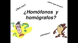 Homófonos y Homógrafos [upl. by Ynobe]