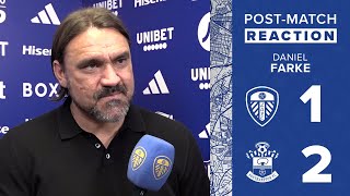 Daniel Farke reaction  Leeds United 12 Southampton  EFL Championship [upl. by Vasilek]