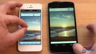 iPhone 5 vs Nexus 4  Pocketnow [upl. by Ativel802]