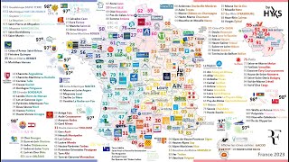 Départements et Régions de France 2023 [upl. by Cerveny]