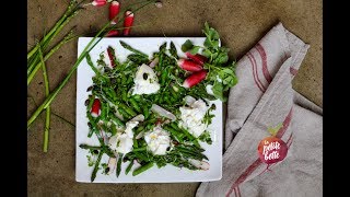 SALADE ASPERGES ET BURRATA  Recette Printemps Petite Bette [upl. by Aekahs]