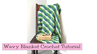 Crochet for Knitters  Wavy Blanket Tutorial [upl. by Mainis]