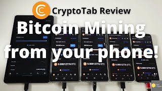 CryptoTab Browser Mining Review  Mine Bitcoin from your Phone or PC [upl. by Yeoz780]