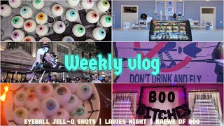 WEEKLY VLOG  New Orleans Krewe of boo parade making eyeball JellO shots girls night Halloween [upl. by Aliehs594]