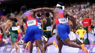 US disqualified from mens 4x100 relay as Canada takes gold [upl. by Nilak]