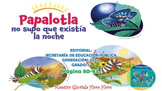 Papalotla no supo que existía la noche Múltiples lenguajes 1⁰ preescolar [upl. by Mary]