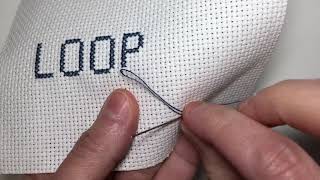 How to start cross stitch with the knotless loop method watch amp learn this cross stitch technique [upl. by Kcirdneked23]