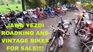 Jawa Yezdi Roadking And Vintage Bikes For Sale Call At 7499273531 [upl. by Aleakcim841]