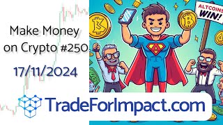 Make money on crypto 250 Youll be a Hero 😱🙌🤝🤑 trading bitcoin [upl. by Kirenoj]