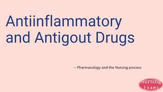 Antiinflammatory and Antigout Drugs  Pharmacology and the Nursing Process  Nursing school [upl. by Nairde60]