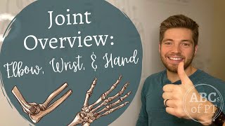 Elbow Wrist amp Hand  Joints and Arthrokinematics [upl. by Matless]