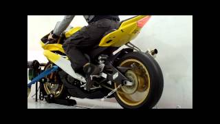 HD SP Quickshifter on Dyno Yamaha YZFR6 Complete System Racing [upl. by Karita]