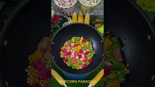 POPCORN RECIPE WITH COLOURFUL SNACKS popcorn youtubeshorts shorts [upl. by Knorring]