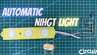 Automatic Night Light Control Circuit 💡 Light Sensitive Project 2n2222A ldr tip41c electronic [upl. by Reywas]