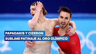 ⛸ Gabriella Papadakis amp Guillaume Cizeron free dance highlights  Figure Skating Beijing 2022 [upl. by Hazard945]