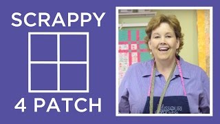 The Scrappy 4 Patch Quilt Tutorial [upl. by Hastie]