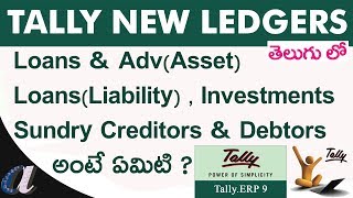 Tally New Ledgers LoansAdvs Asset Loans Liability Investments computersaddacom [upl. by Antin966]